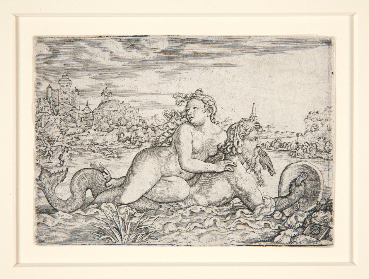 Maiden Abducted by Sea Monster by Georg Pencz
