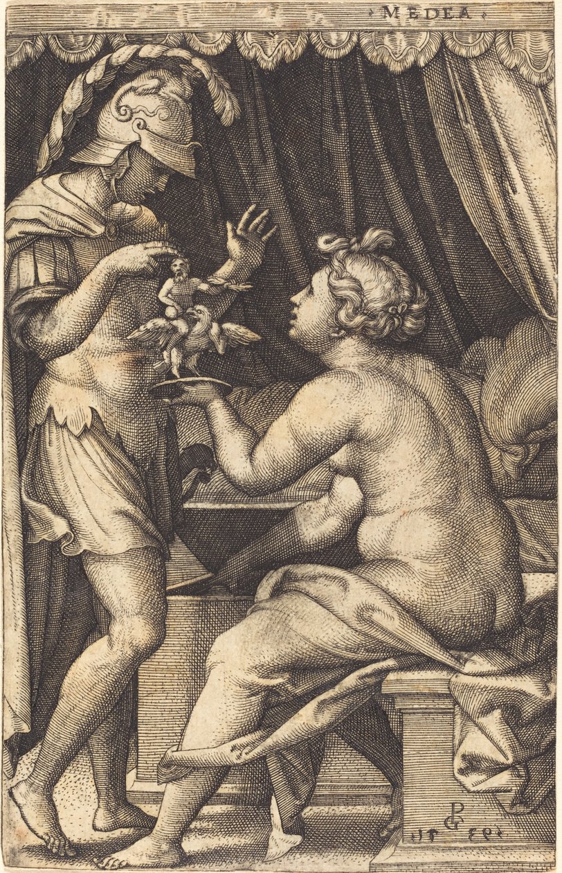 Medea Returning the Penates to Jason by Georg Pencz