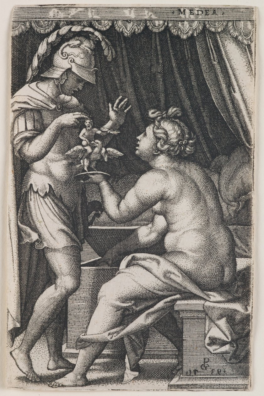 Medea and Jason by Georg Pencz