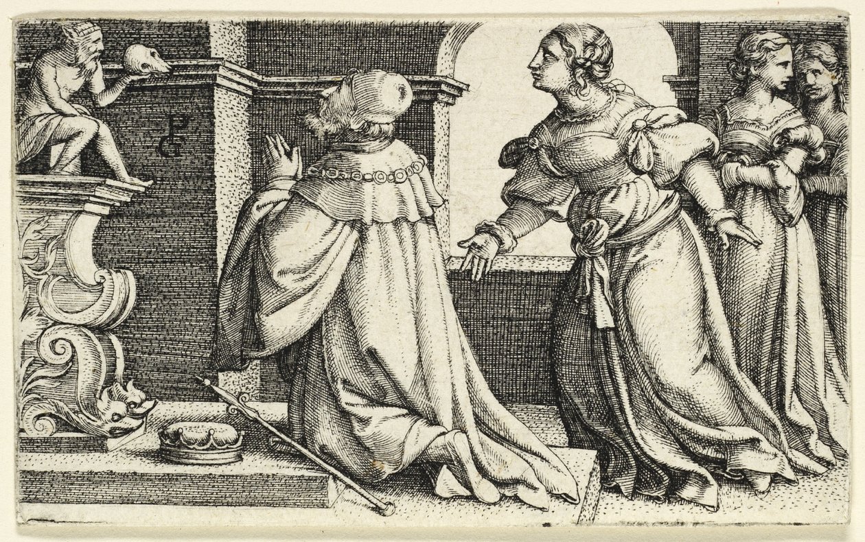Solomon Worshipping the Idol Moloch by Georg Pencz