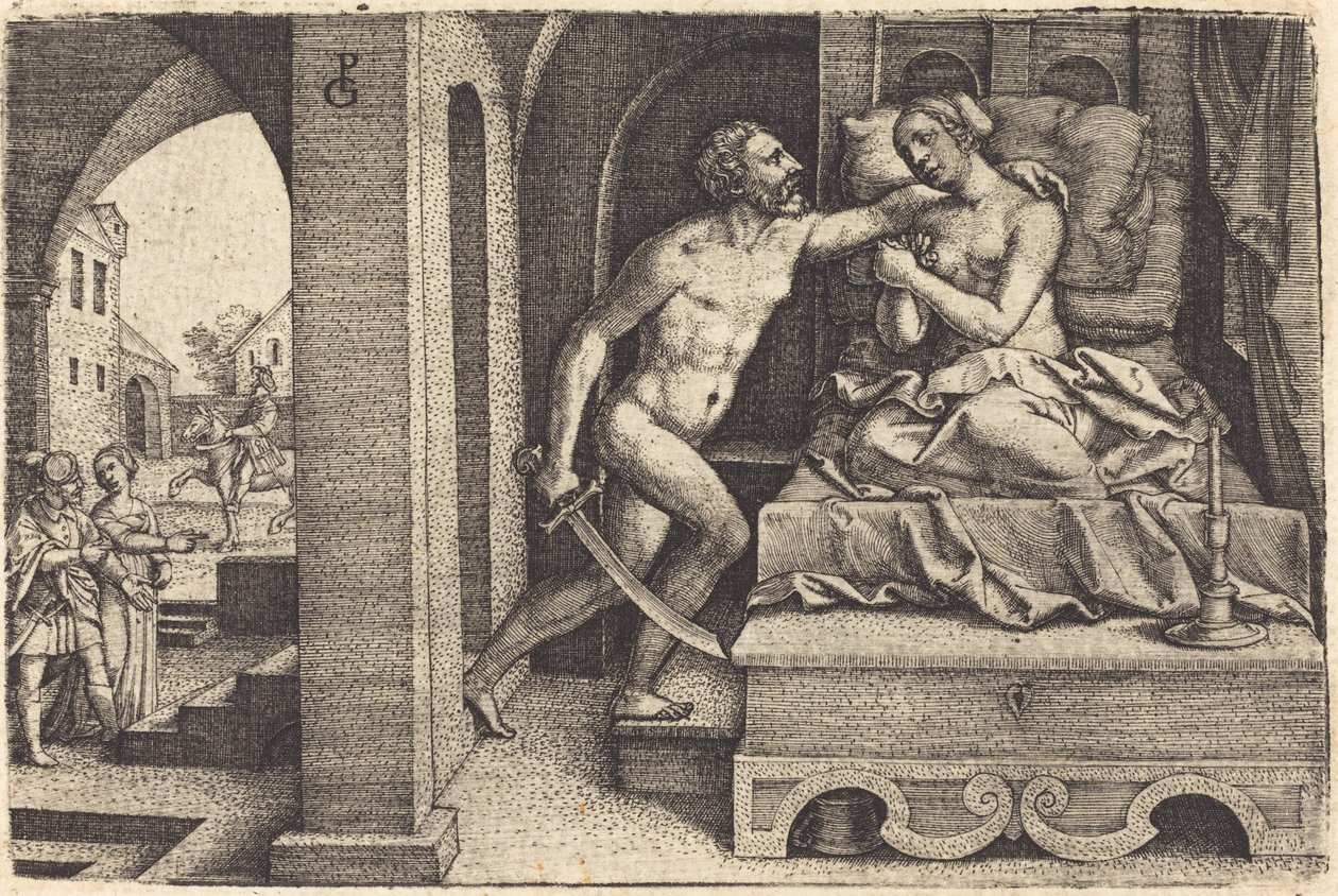 Tarquin and Lucretia by Georg Pencz