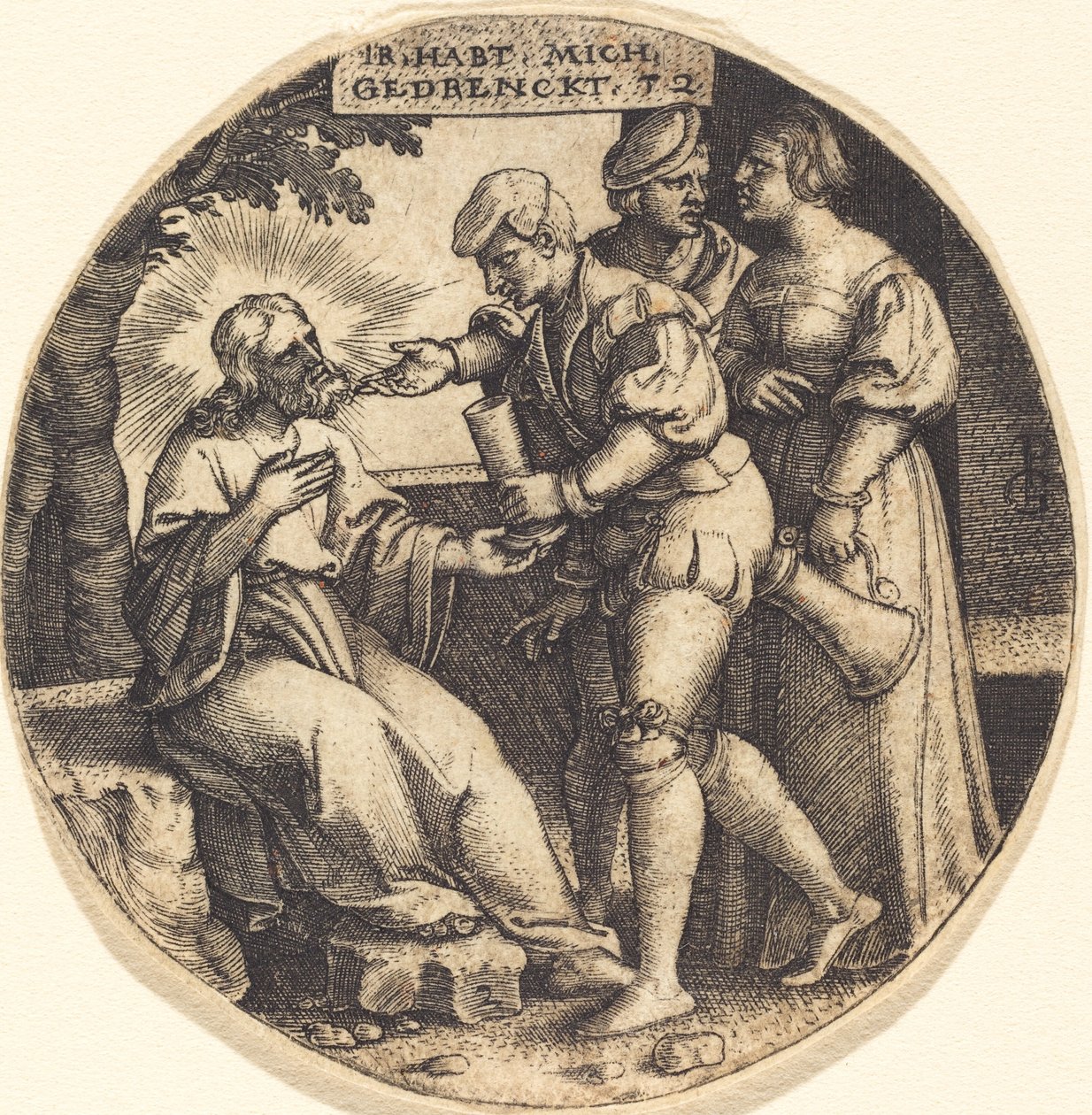 To Give Drink to the Thirsty by Georg Pencz