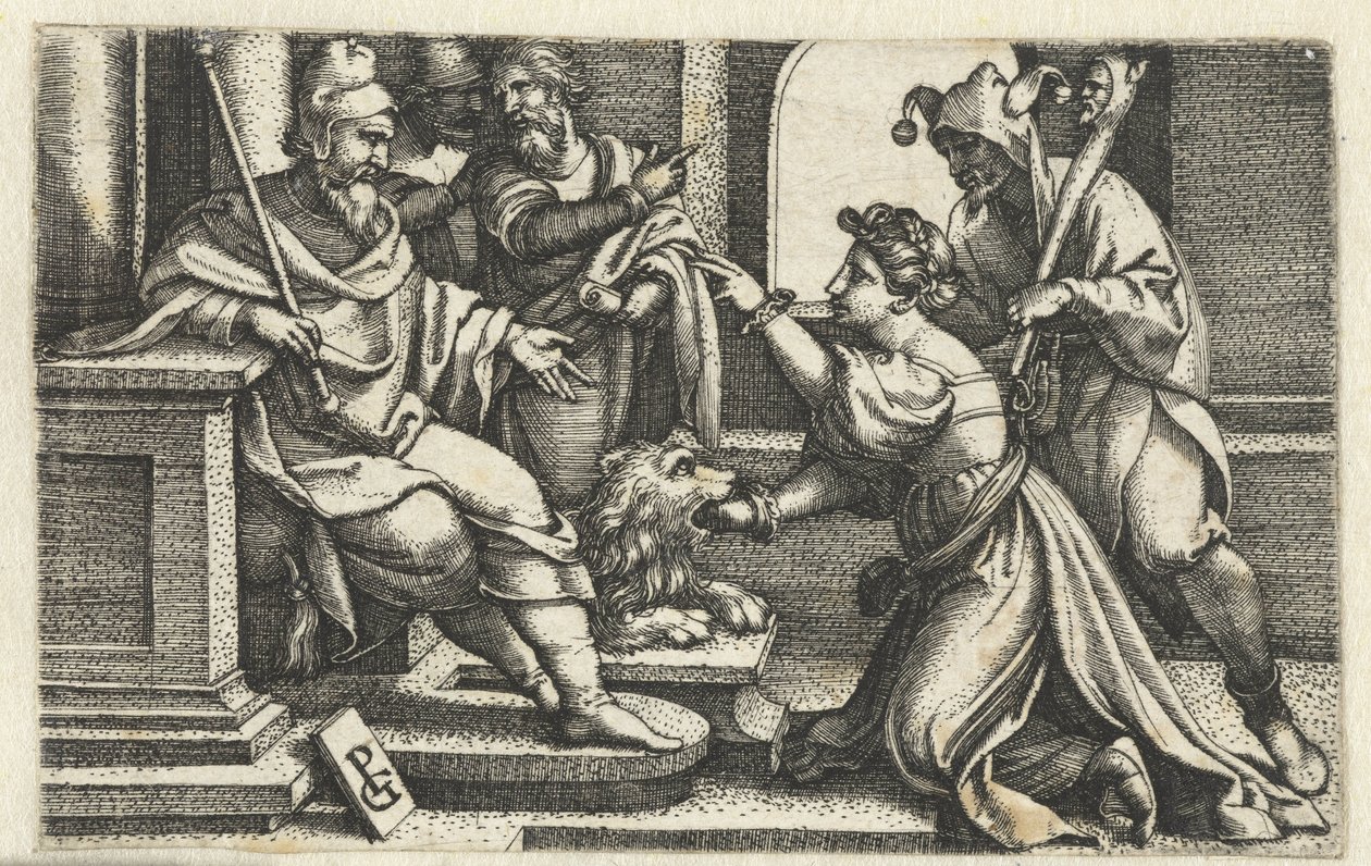 Woman Declaring Her Innocence Under Oath (Bocca della Verità) by Georg Pencz