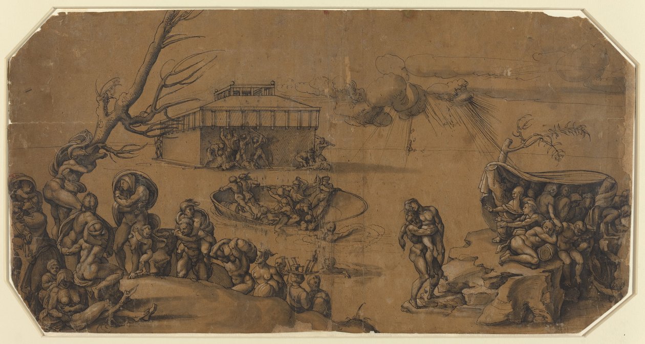 The Flood by Georg Pencz after Michelangelo