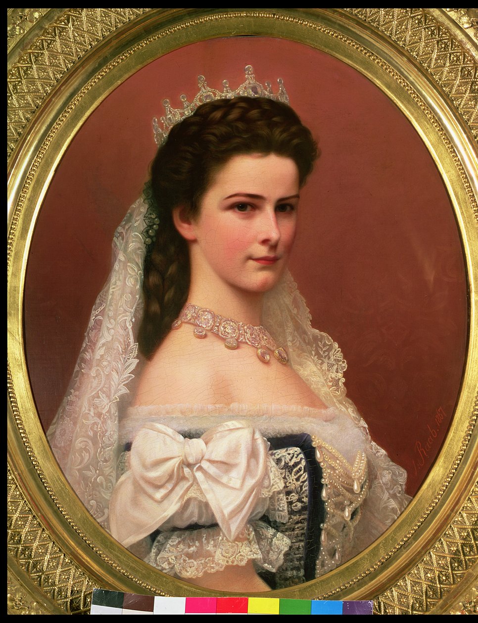 Empress Elizabeth of Bavaria (1837-98) in Hungarian Costume, 1867 by Georg Raab