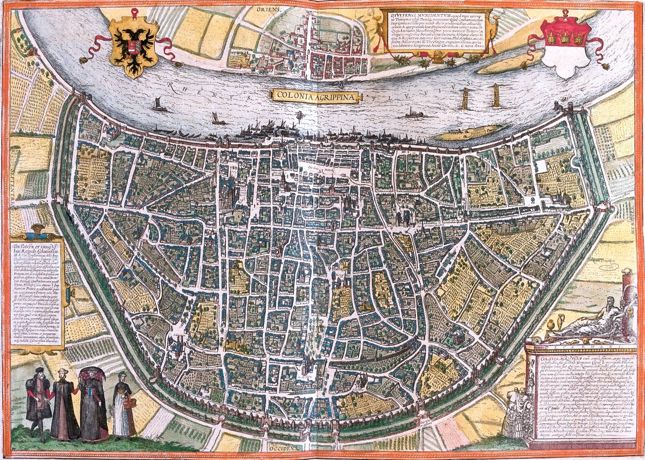 Cologne, Germany by Georg and Hogenberg Franz (1535 90) Braun