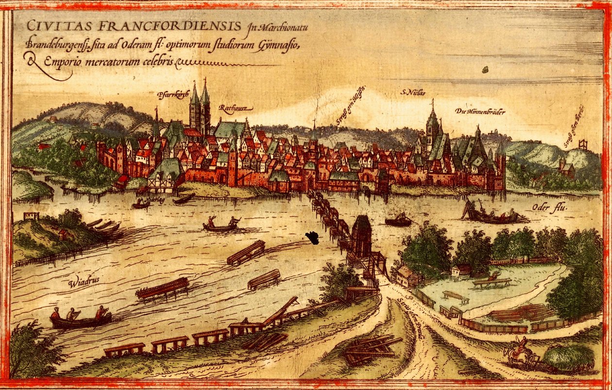 Frankfurt an der Oder by Georg and Hogenberg Franz (1535 90) Braun