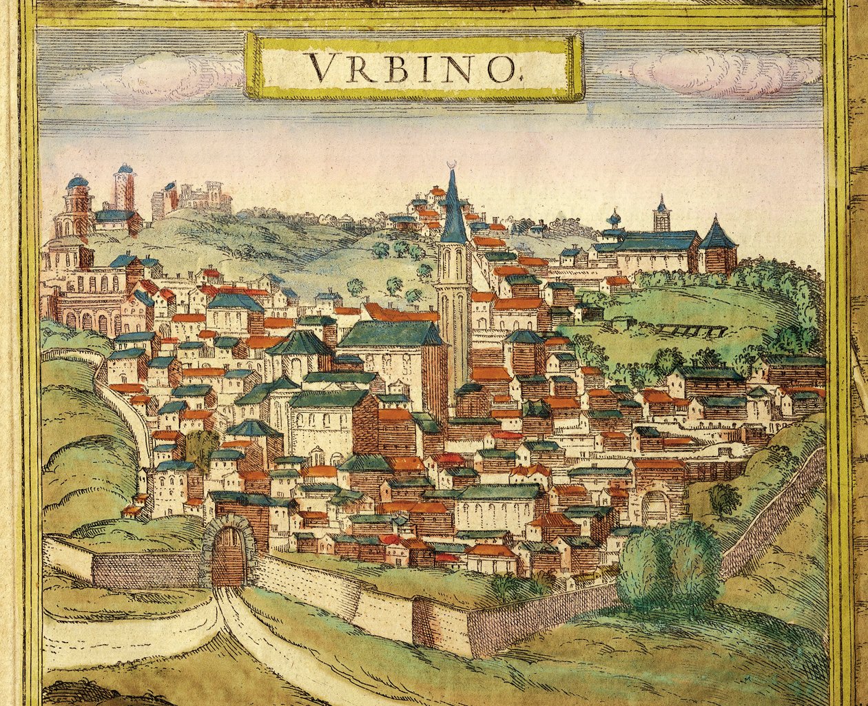 View of the city, color engraving from Civitates Orbis Terrarum by Georg Braun and Franz Hogenberg by Georg Braun and Hogenberg Franz