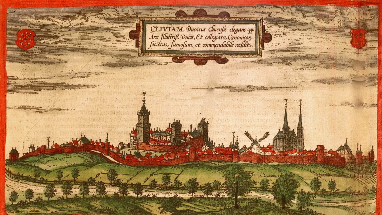 Kleve, Germany by Georg and Hogenberg Franz (1535 90) Braun
