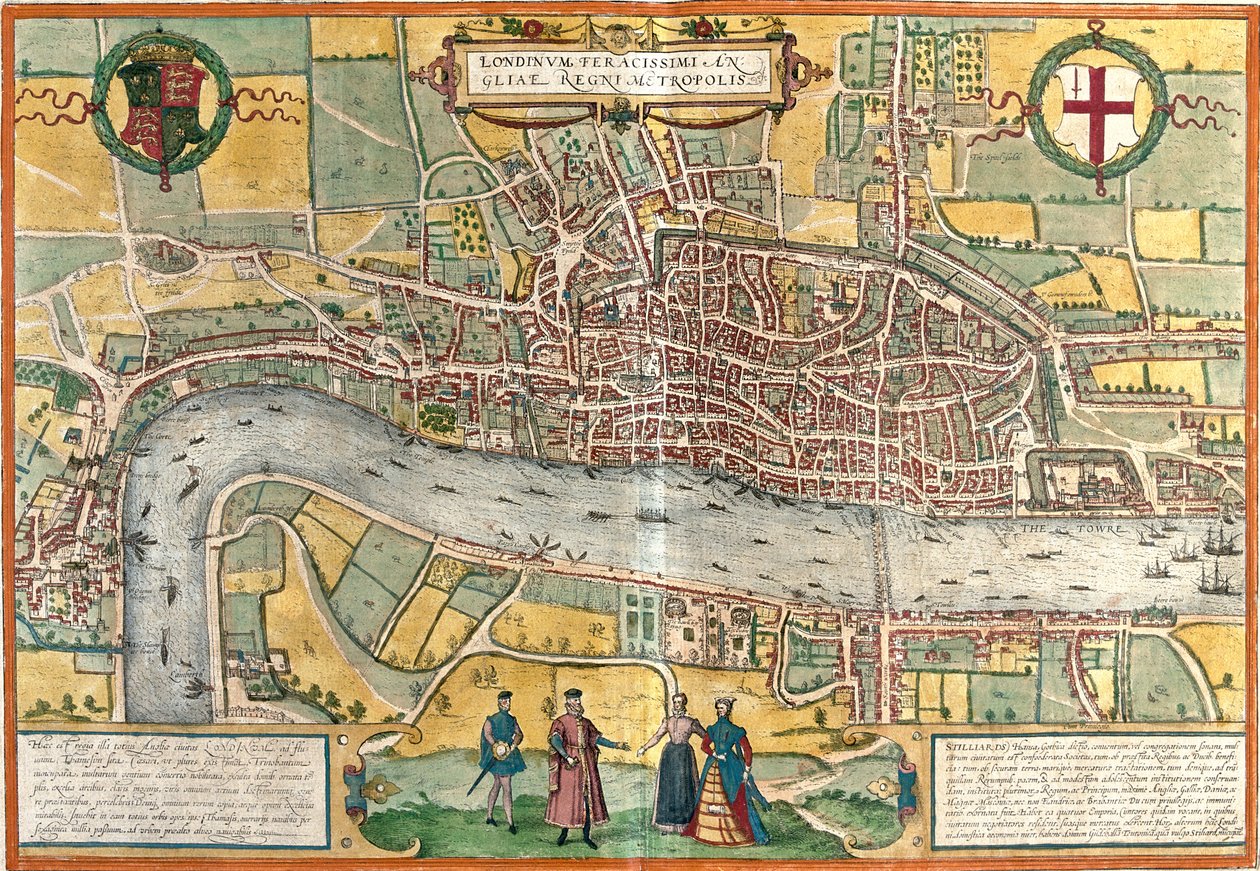 London, Great Britain by Georg and Hogenberg Franz (1535 90) Braun
