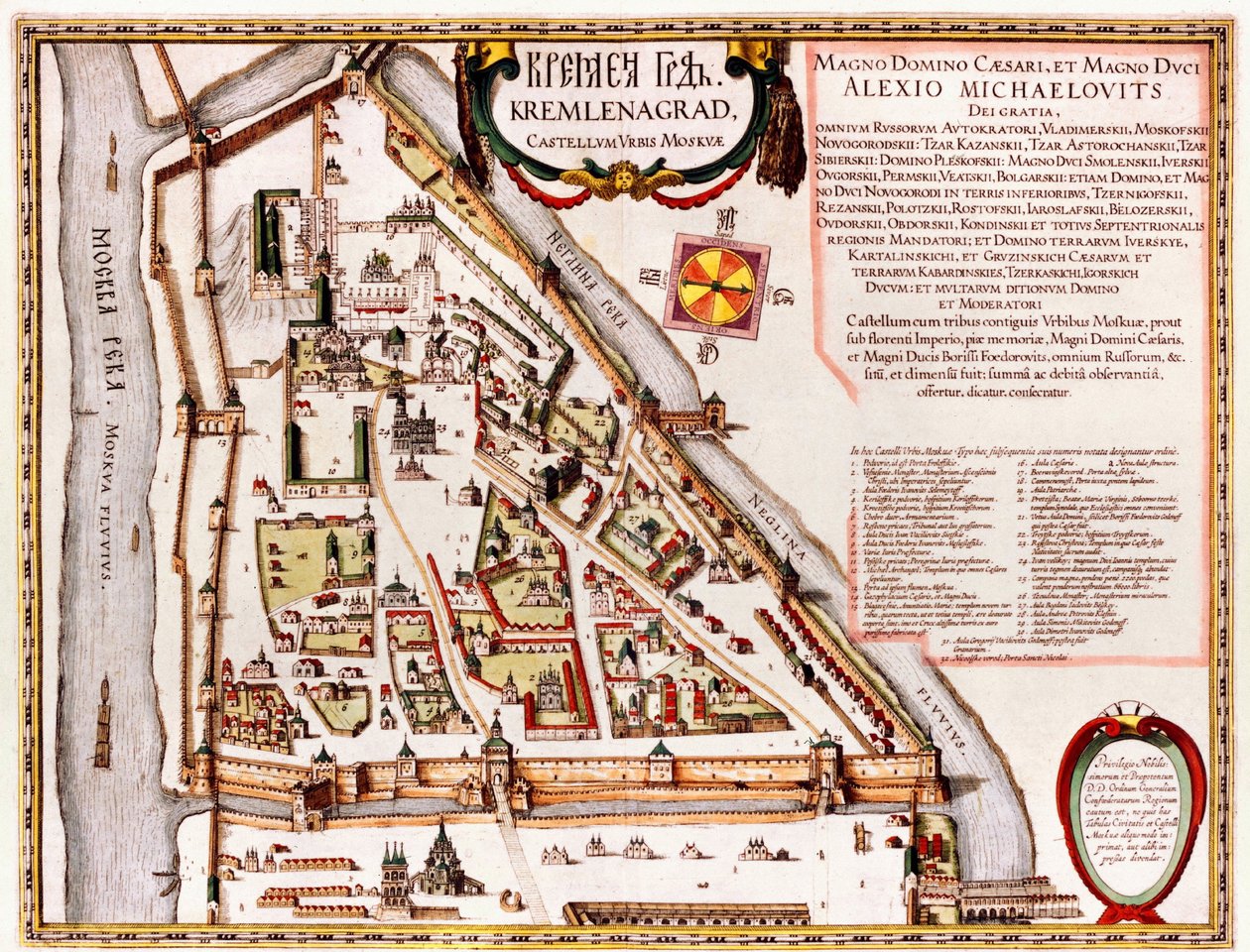 Moscow, Russia by Georg and Hogenberg Franz (1535 90) Braun