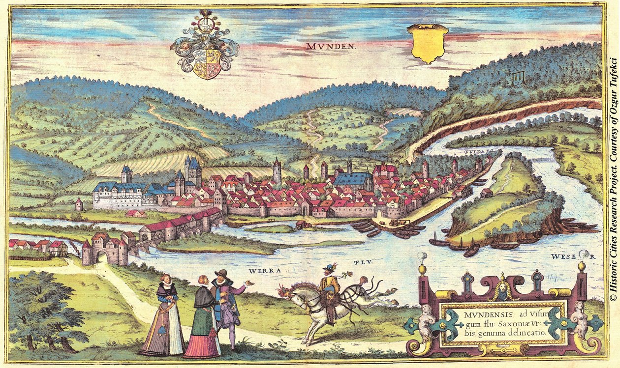Munt, Munden, Switzerland by Georg and Hogenberg Franz (1535 90) Braun