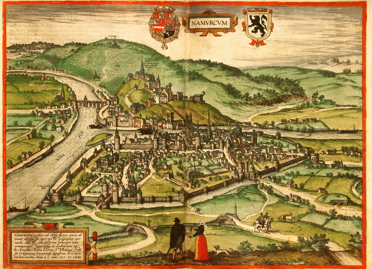 Namur, Belgium by Georg and Hogenberg Franz (1535 90) Braun