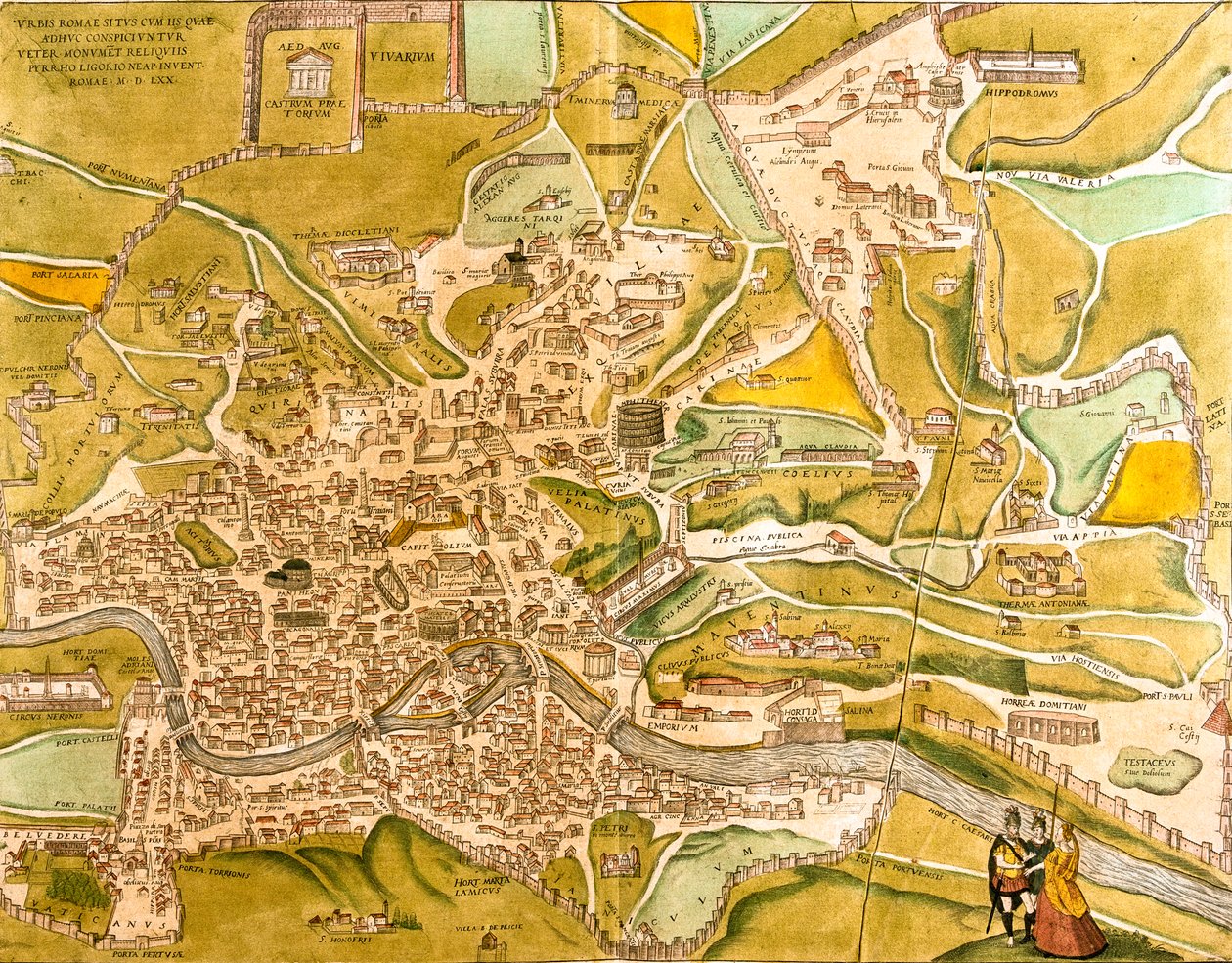 Rome, Italy by Georg and Hogenberg Franz (1535 90) Braun