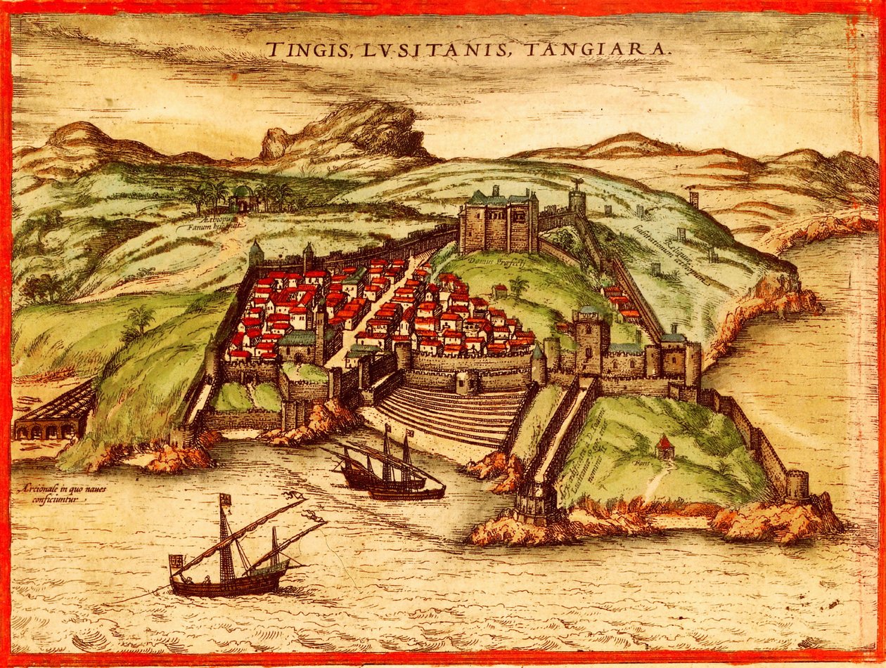 Tangiers, Morocco by Georg and Hogenberg Franz (1535 90) Braun