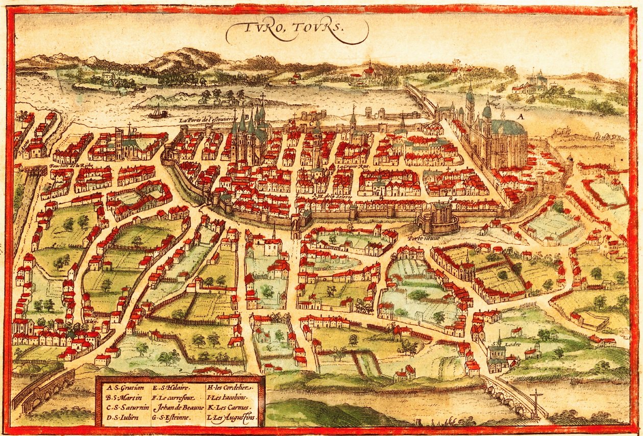 Toulon, France by Georg and Hogenberg Franz (1535 90) Braun