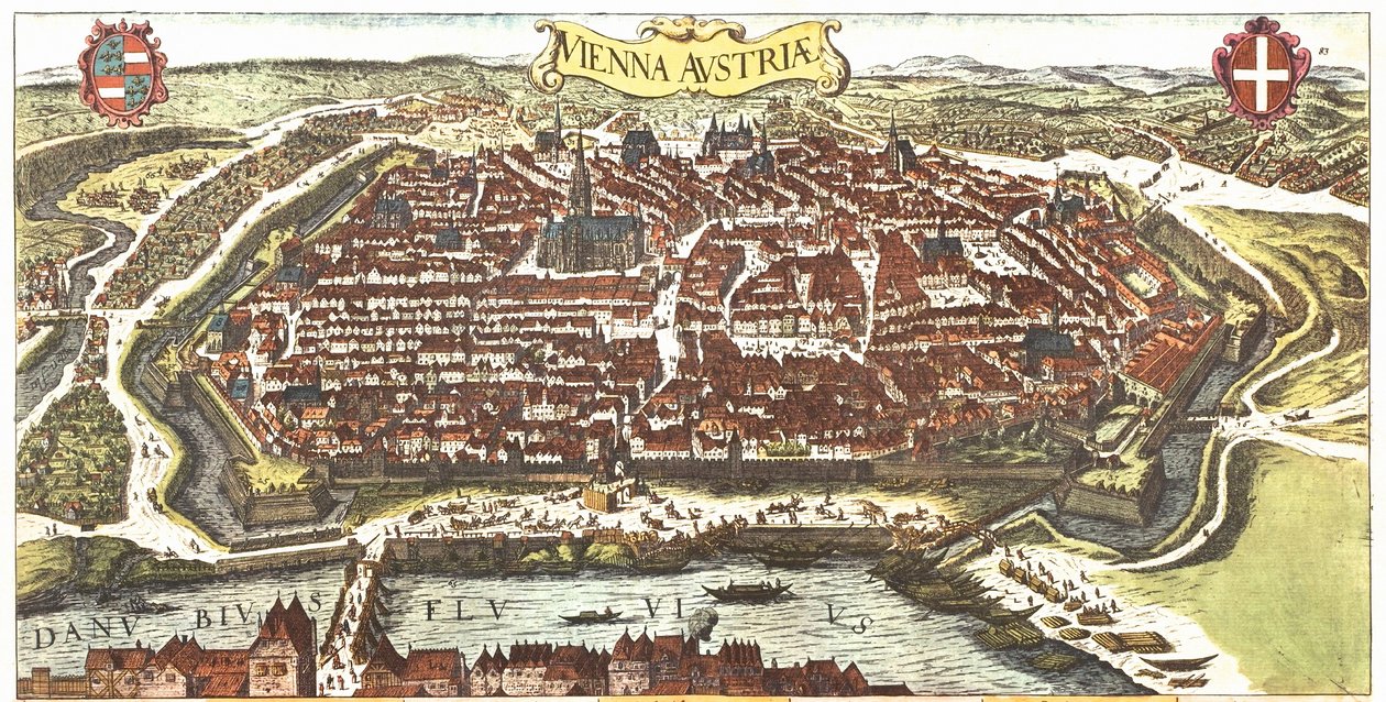 Vienna, Austria by Georg and Hogenberg Franz (1535 90) Braun