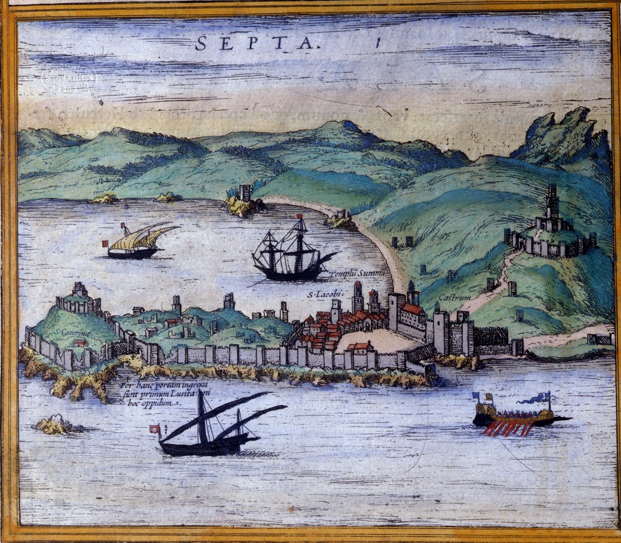 Ceuta, Morocco, from the Atlas 