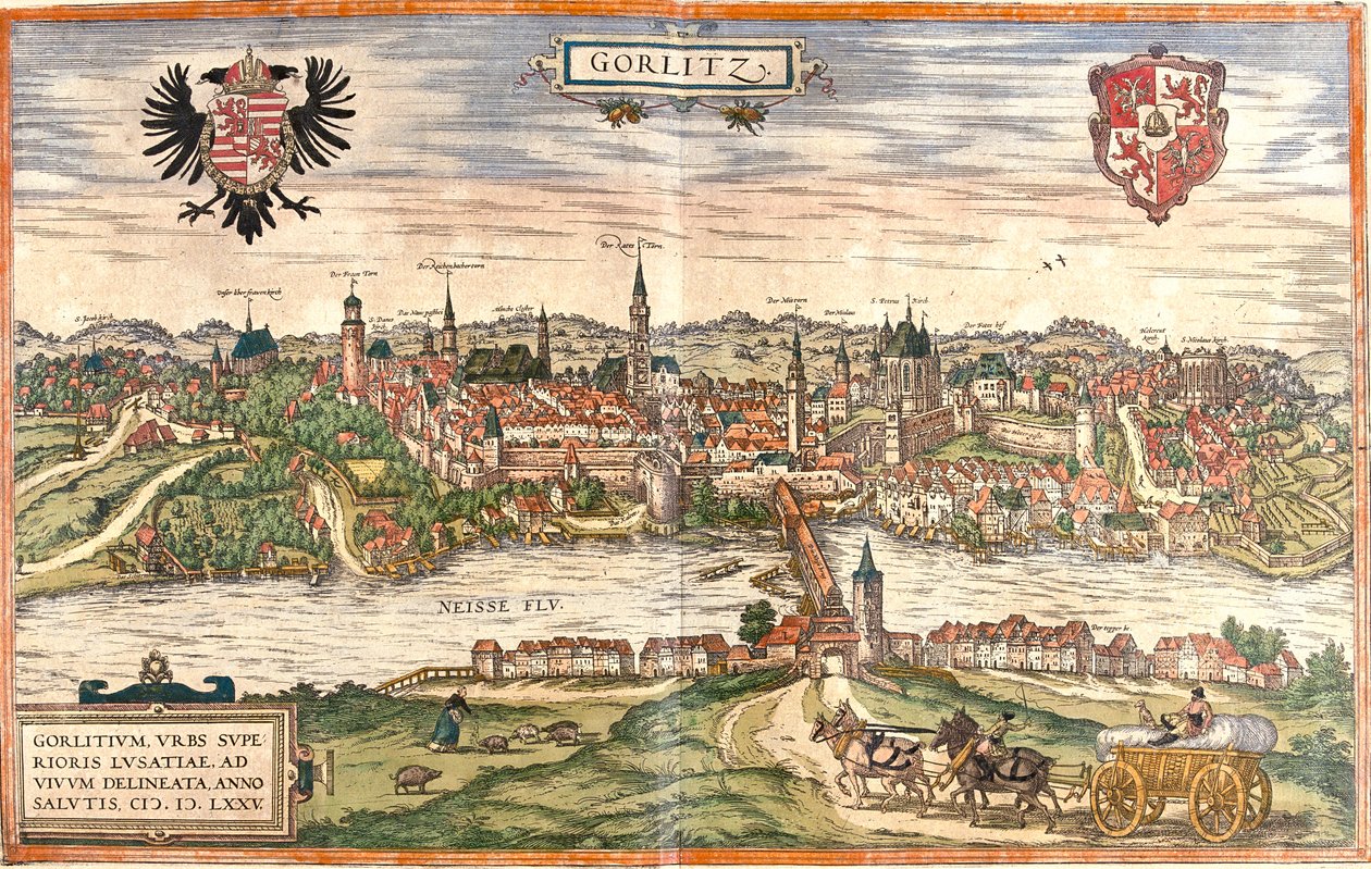 Görlitz, Germany by Georg and Hogenberg Franz (1535 90) Braun