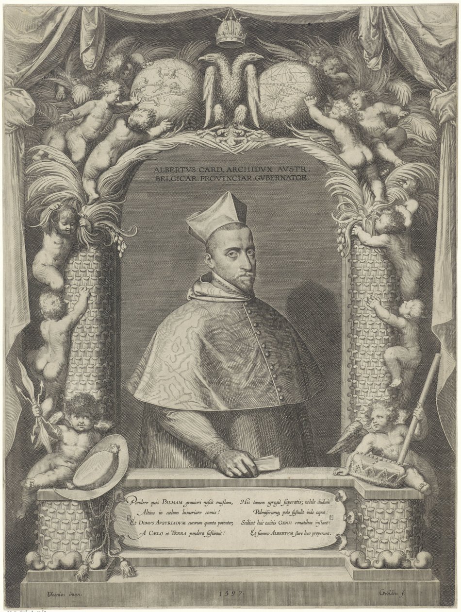 Portrait of Albrecht, Archduke of Austria, in Cardinal Robes by Georg van de Velden