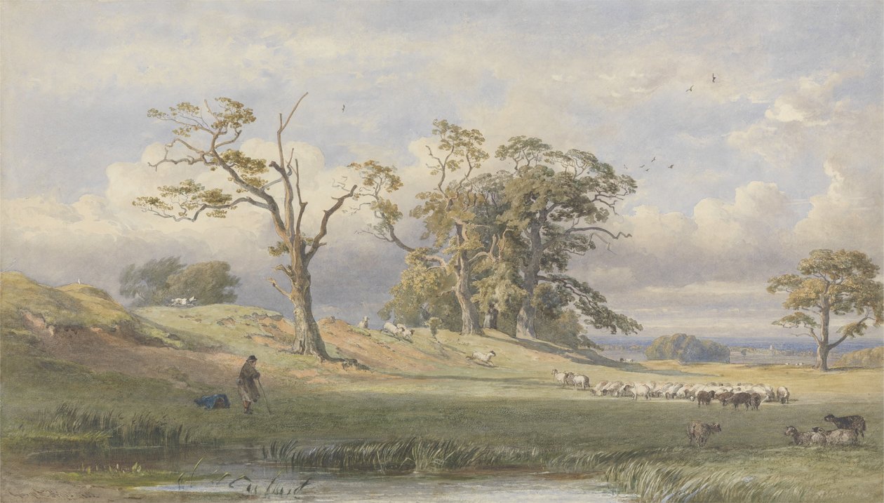 Old British Camp in Bulstrode Park, 1860 by George Arthur Fripp