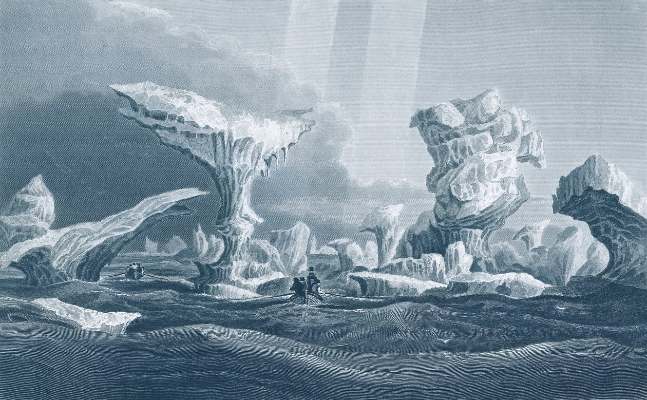 Boats in a Swell Amongst Ice, August 24, 1826, from 