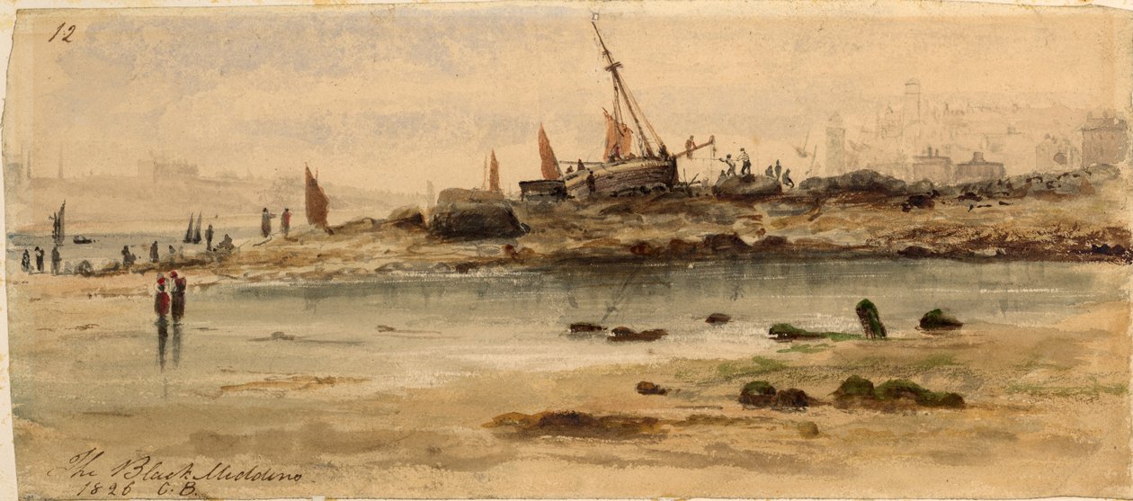 The Black Middens, North Shields by George Balmer