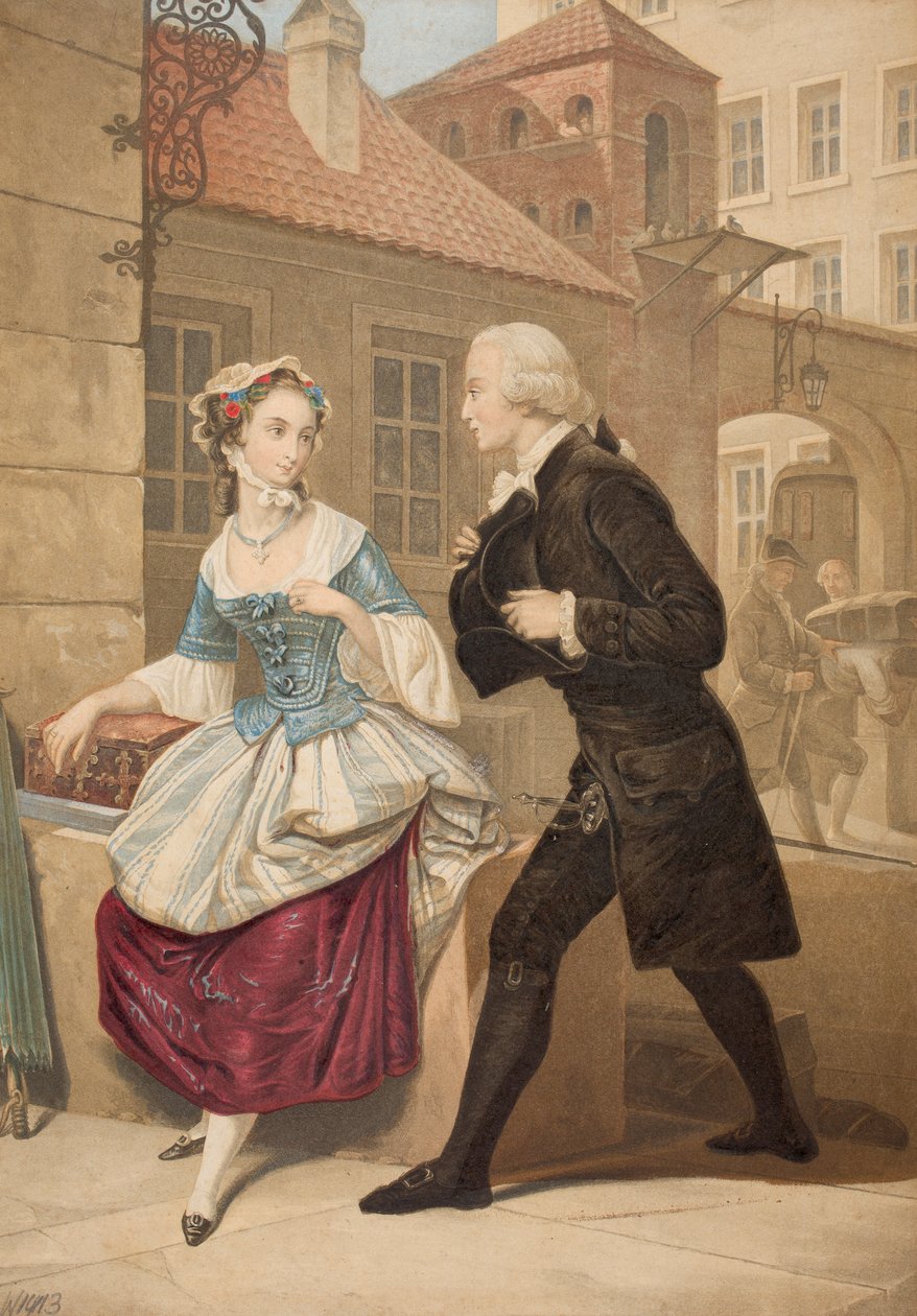 First Impressions, 1851 by George Baxter