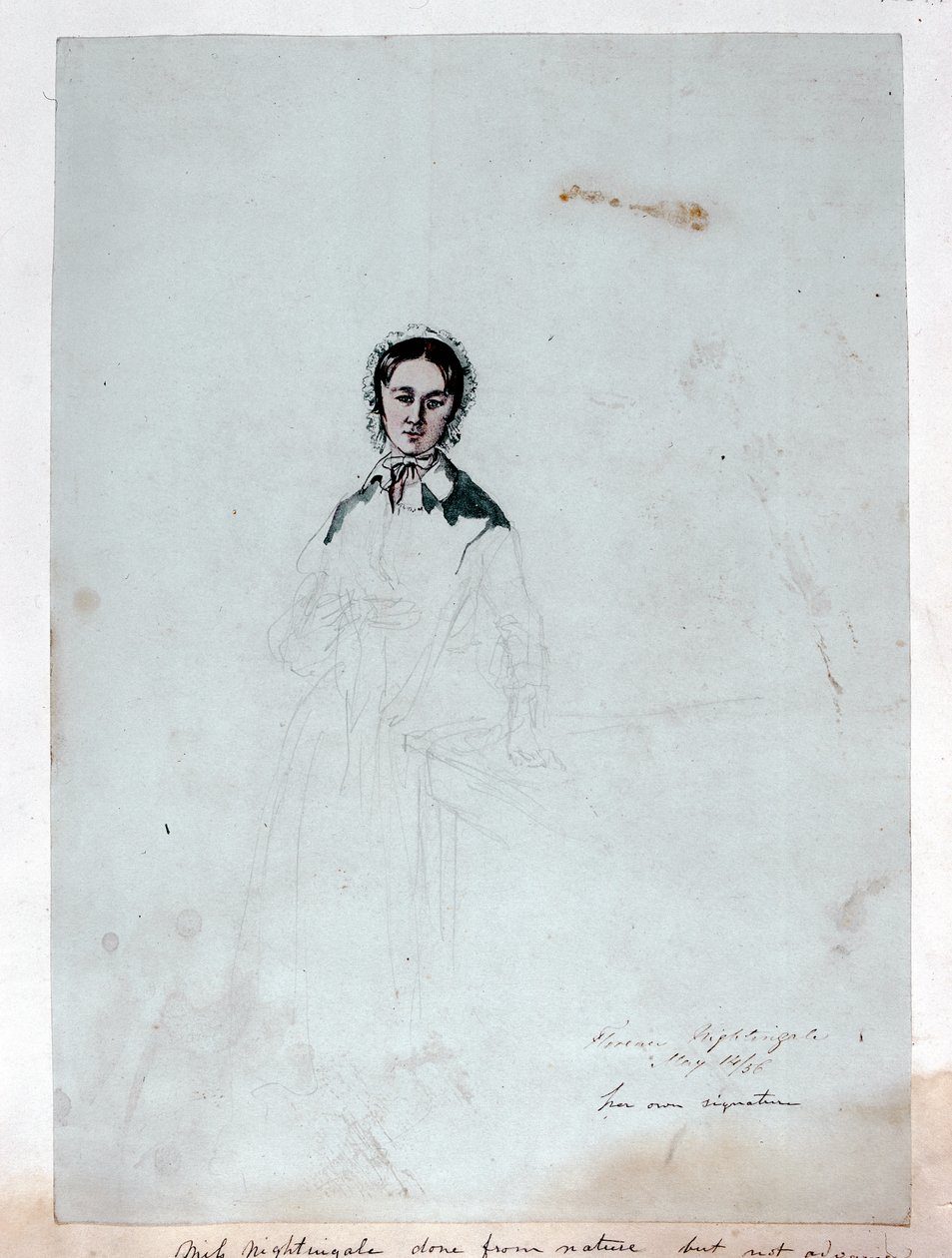 An Unfinished Portrait of Florence Nightingale, 1856 by George Cadogan