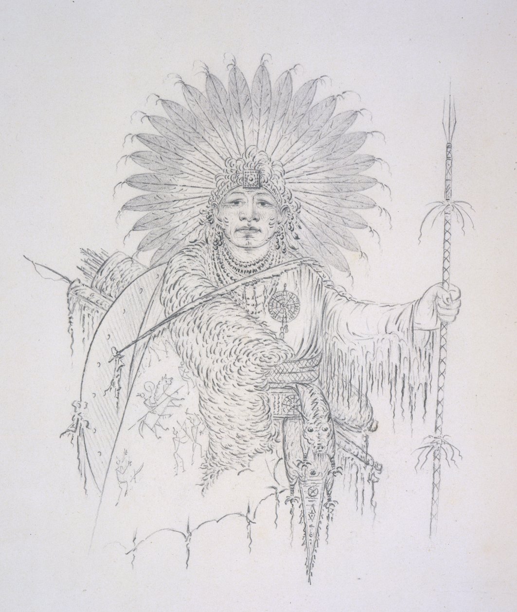 Ba-da-ah-chon-du (He Who Jumps Over Everyone) 1852 by George Catlin