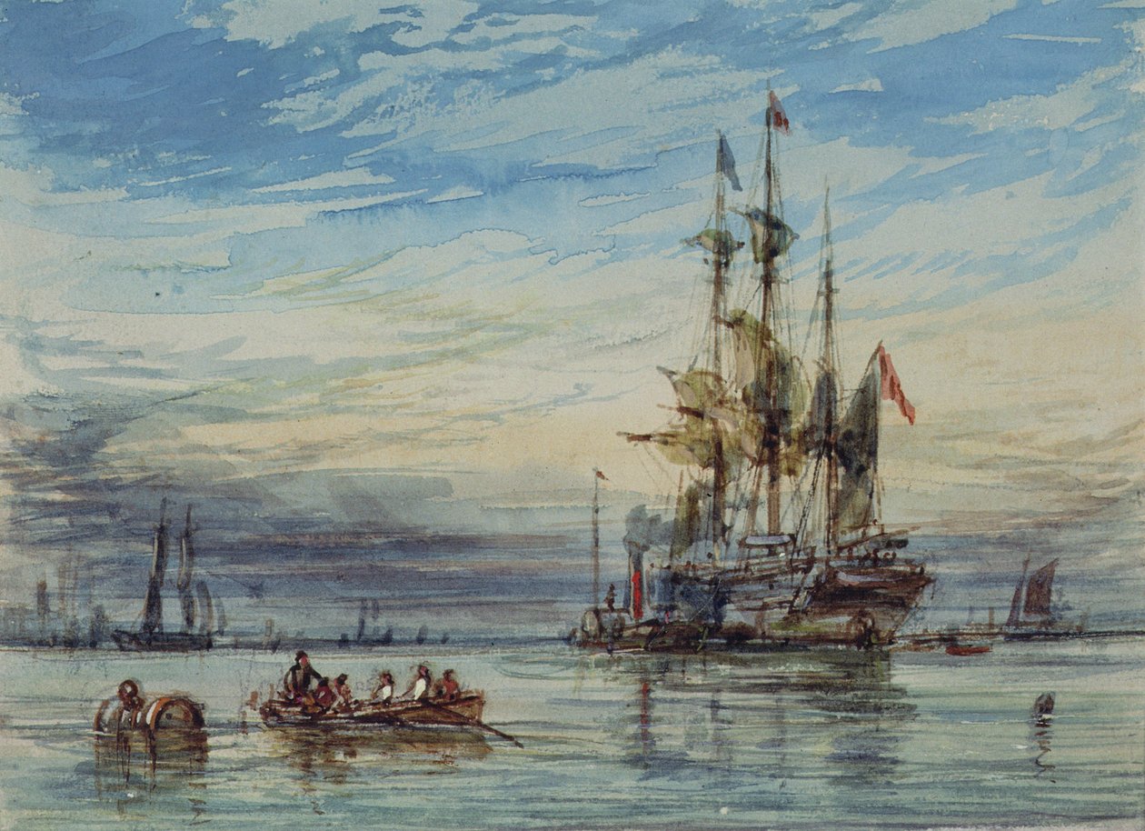 Shipping, 19th century by George the Elder Chambers
