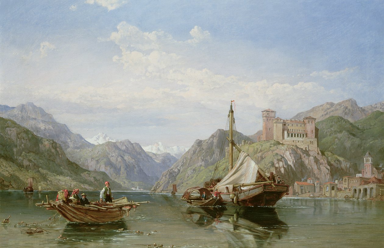 Angera on Lake Maggiore by George Clarkson Stanfield
