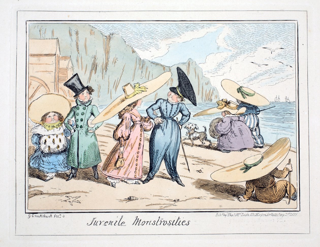 Juvenile Monstrosities, pub. 1835 by George Cruikshank