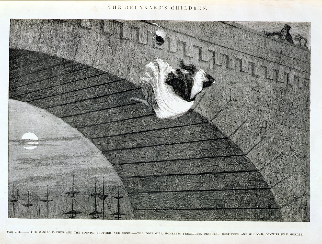The Gin-Crazed Girl Commits Suicide, plate 8 of 