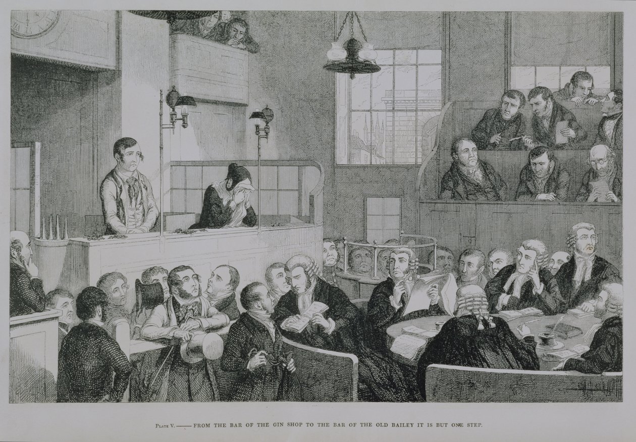 The Trial at the Old Bailey, plate 5 of 