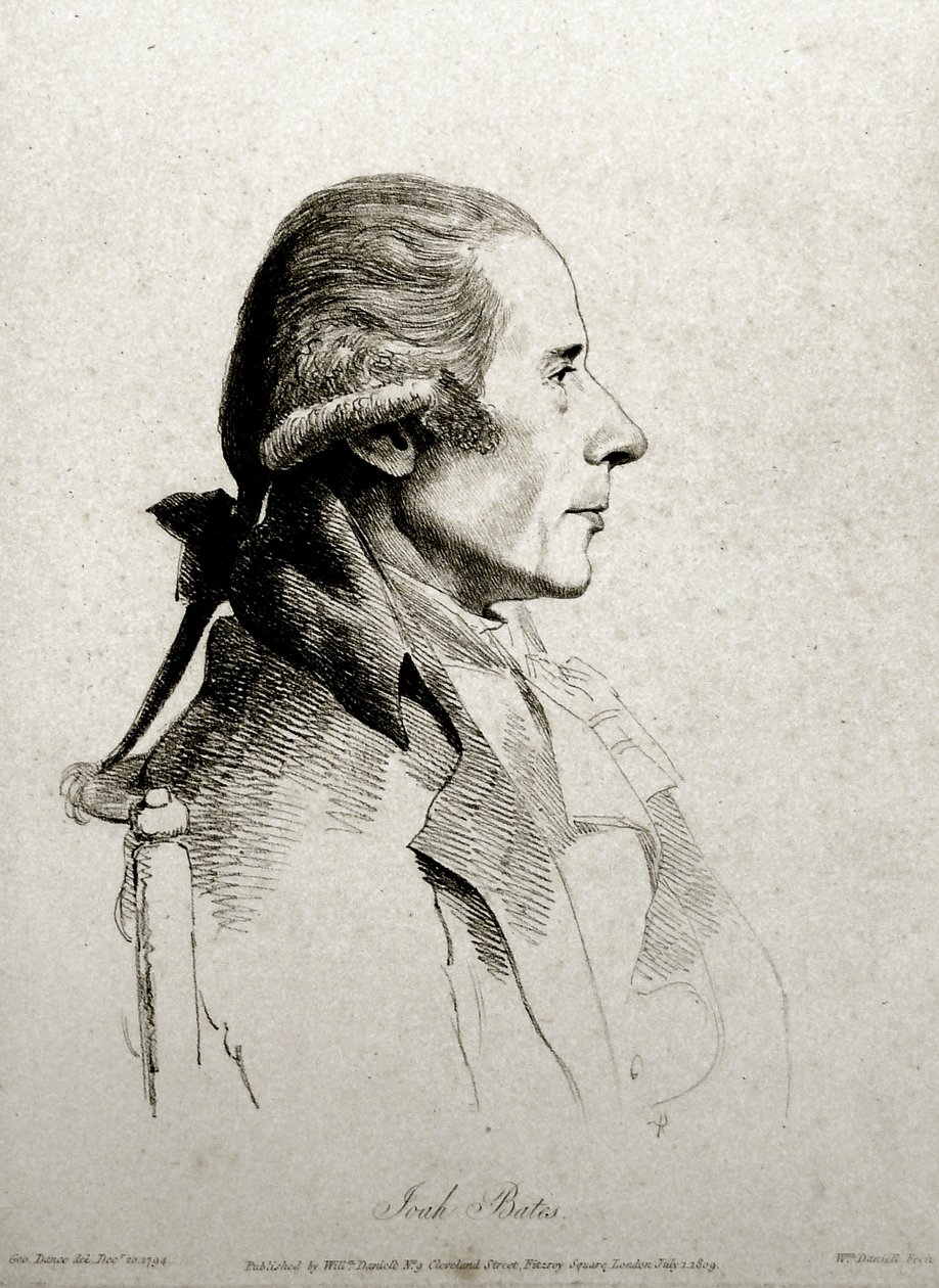 Joah Bates, Engraved by William Daniell, 1809 by George Dance