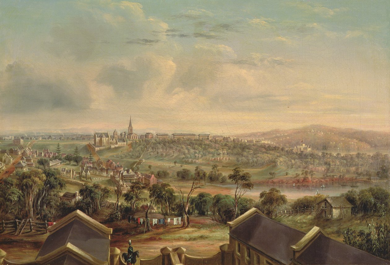 Sydney from Woolloomooloo, 1849 by George Edward Peacock