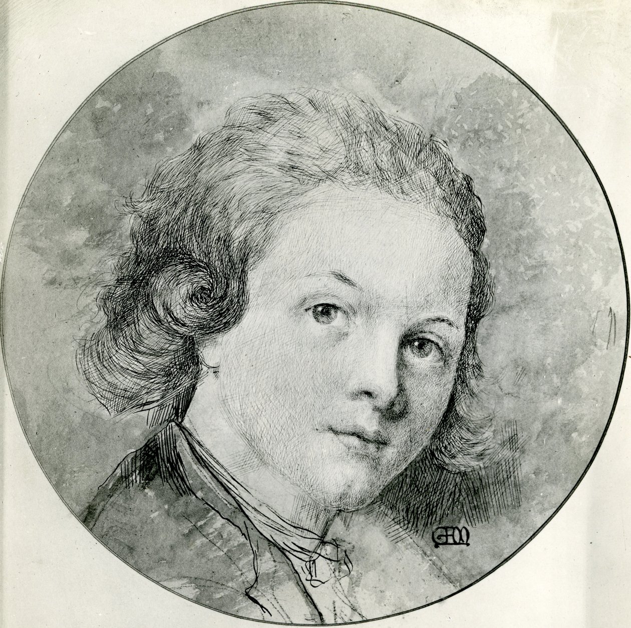 Portrait of Mozart at the Age of Fourteen (after Pompeio Batoni) by George Frank Miles
