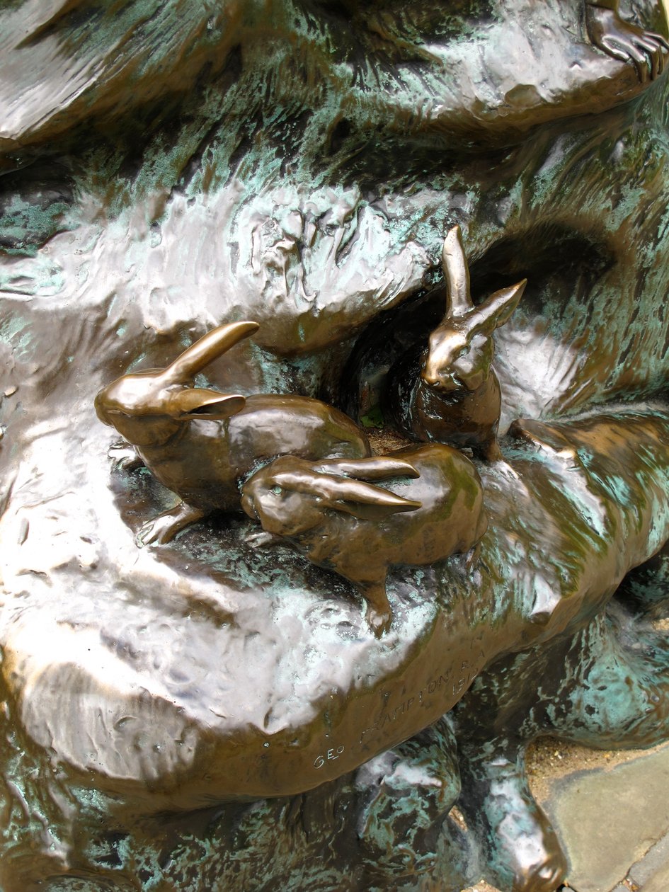 Rabbits (detail) by George James Frampton