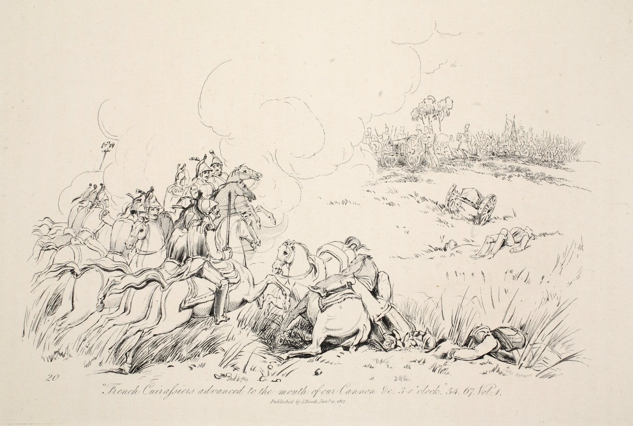 French Carfusiers advanced to the mouth of our cannon by George Jones