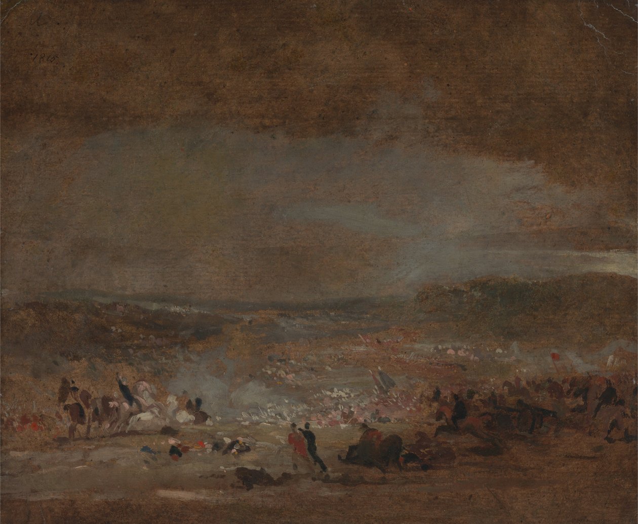 Study for Battle of Waterloo by George Jones
