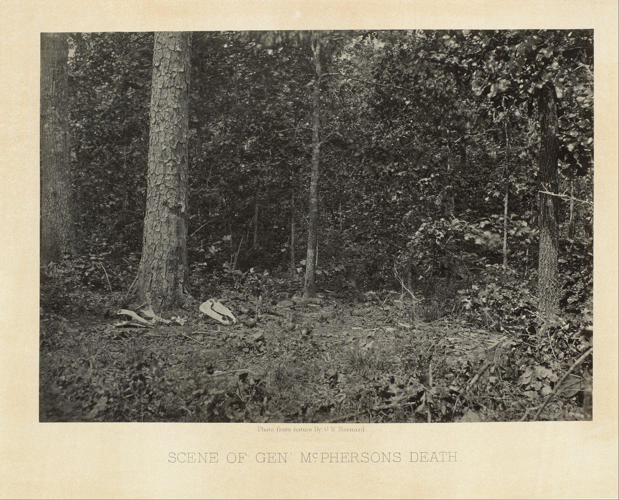 Scene of General McPherson