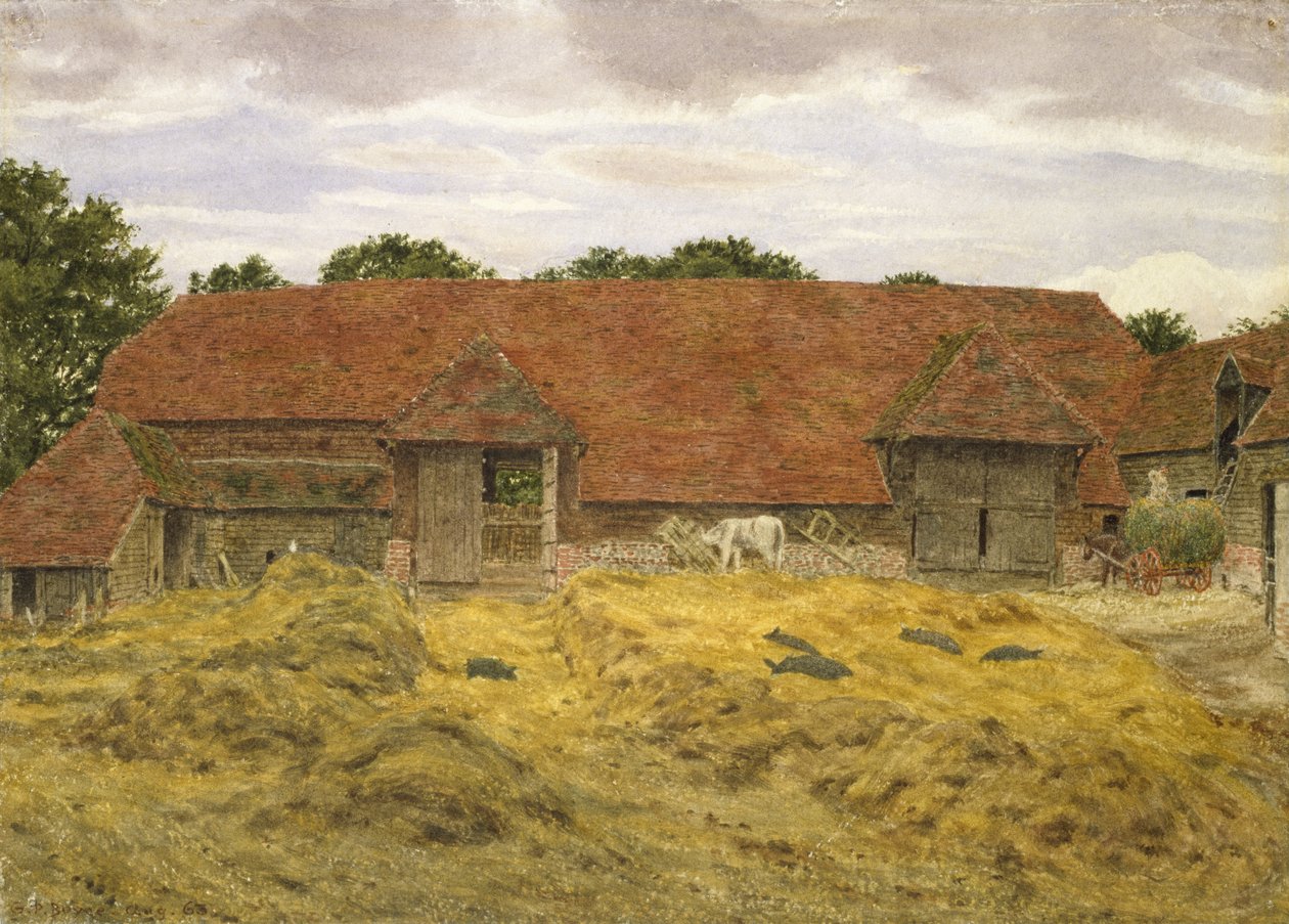 Red Barn at Whitchurch, 1868 by George Price Boyce