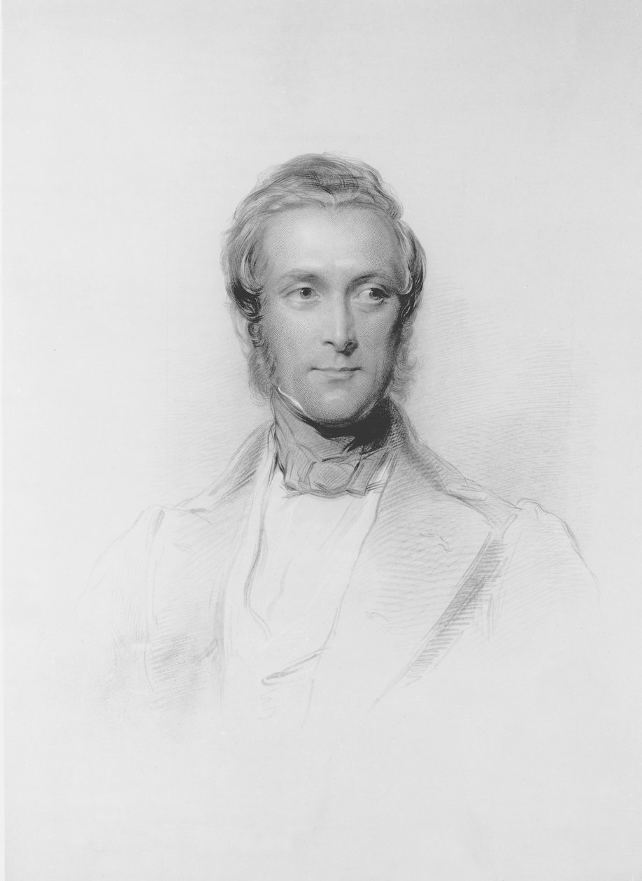 Portrait of James Ramsay, 10th Earl and 1st Marquess of Dalhousie (1812-60) by George Richmond
