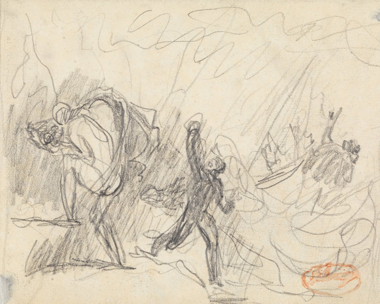 Figure Composition Study 20 by George Romney: Fine art print