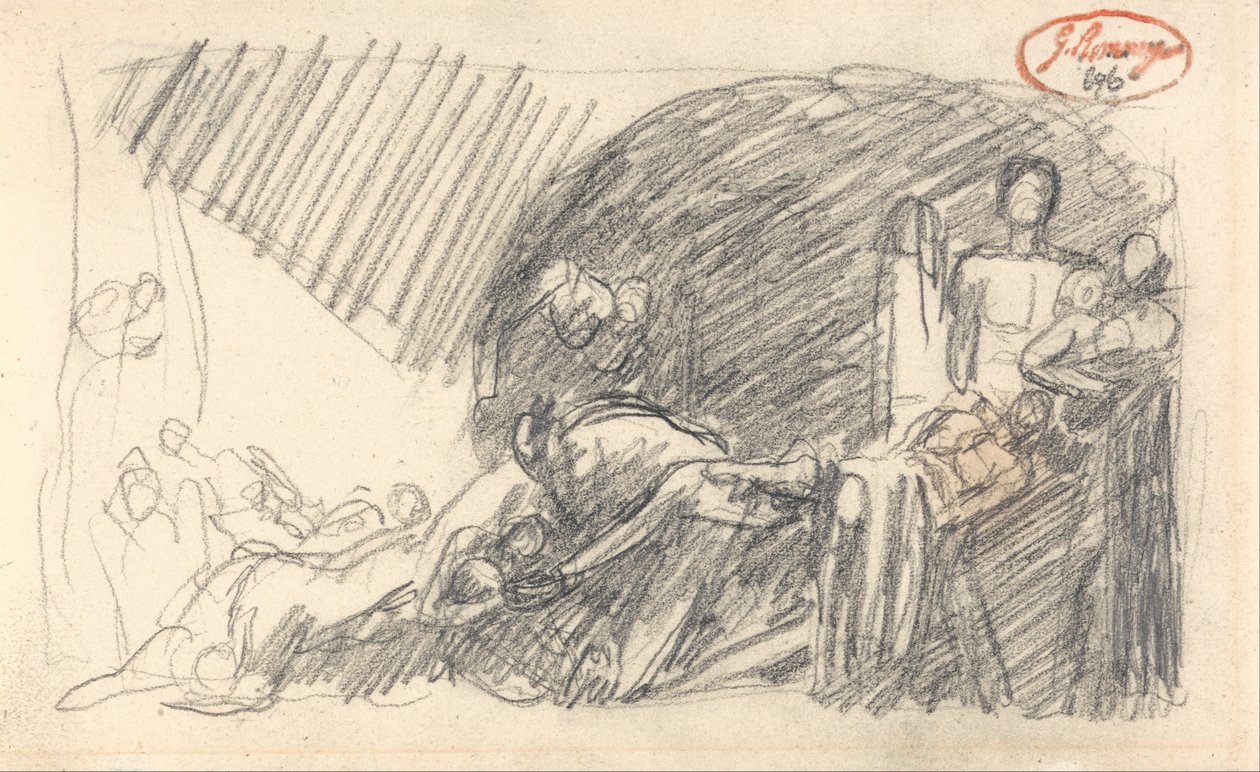 Howard Visiting a Prison by George Romney