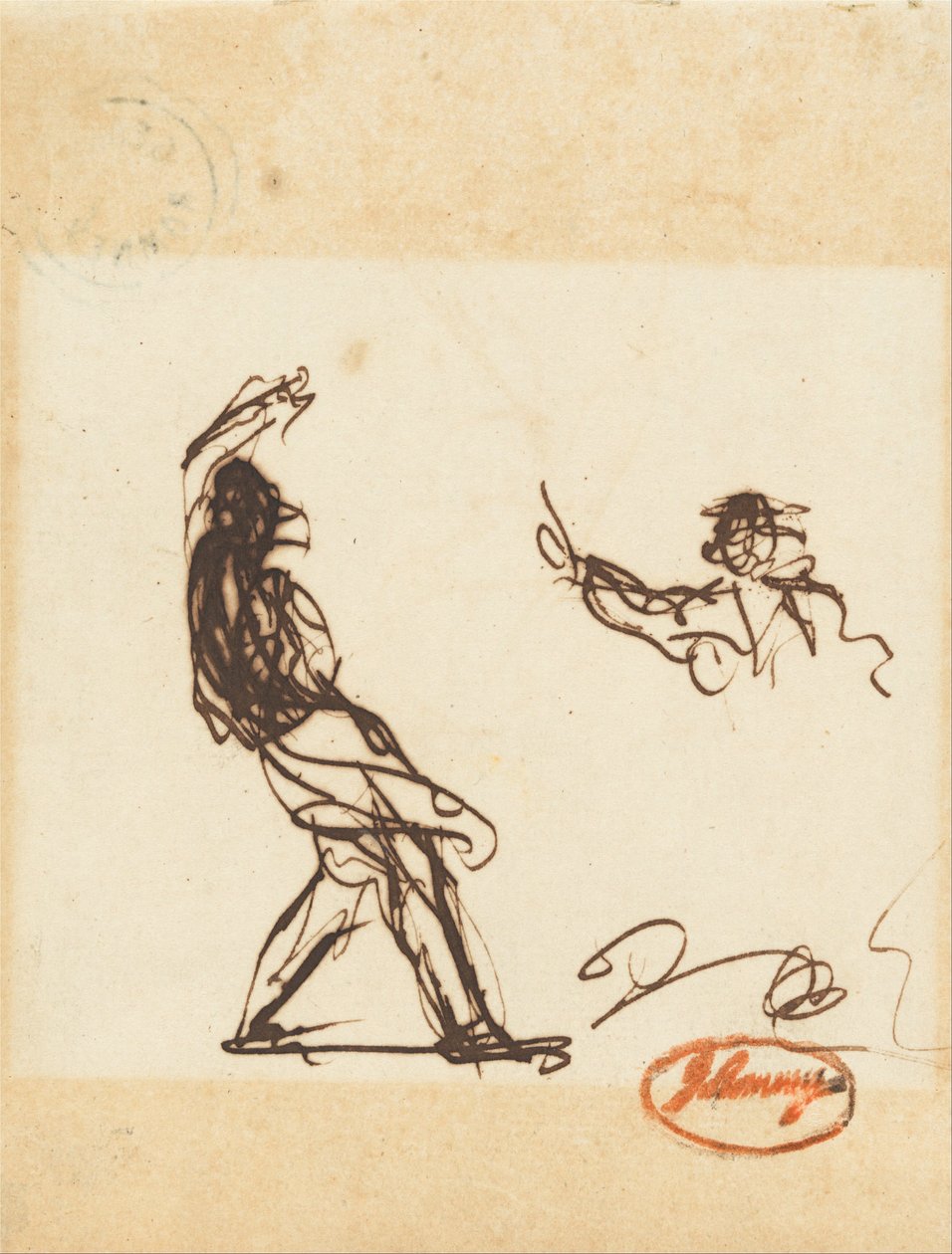 Possibly Descent of Odin or Bolingbroke and Apparition by George Romney
