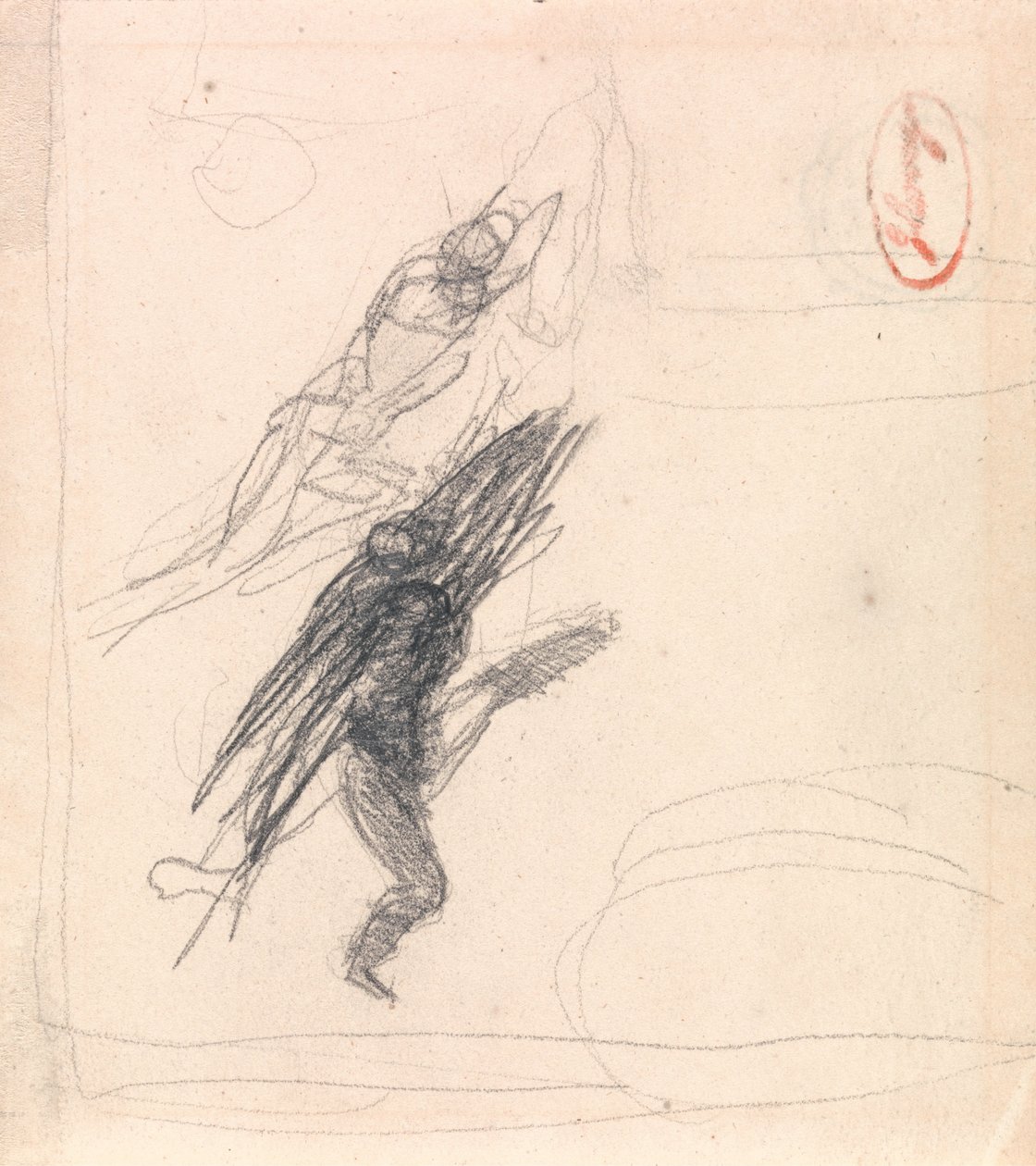 Possibly One Reclining Figure and One Dancing Figure by George Romney