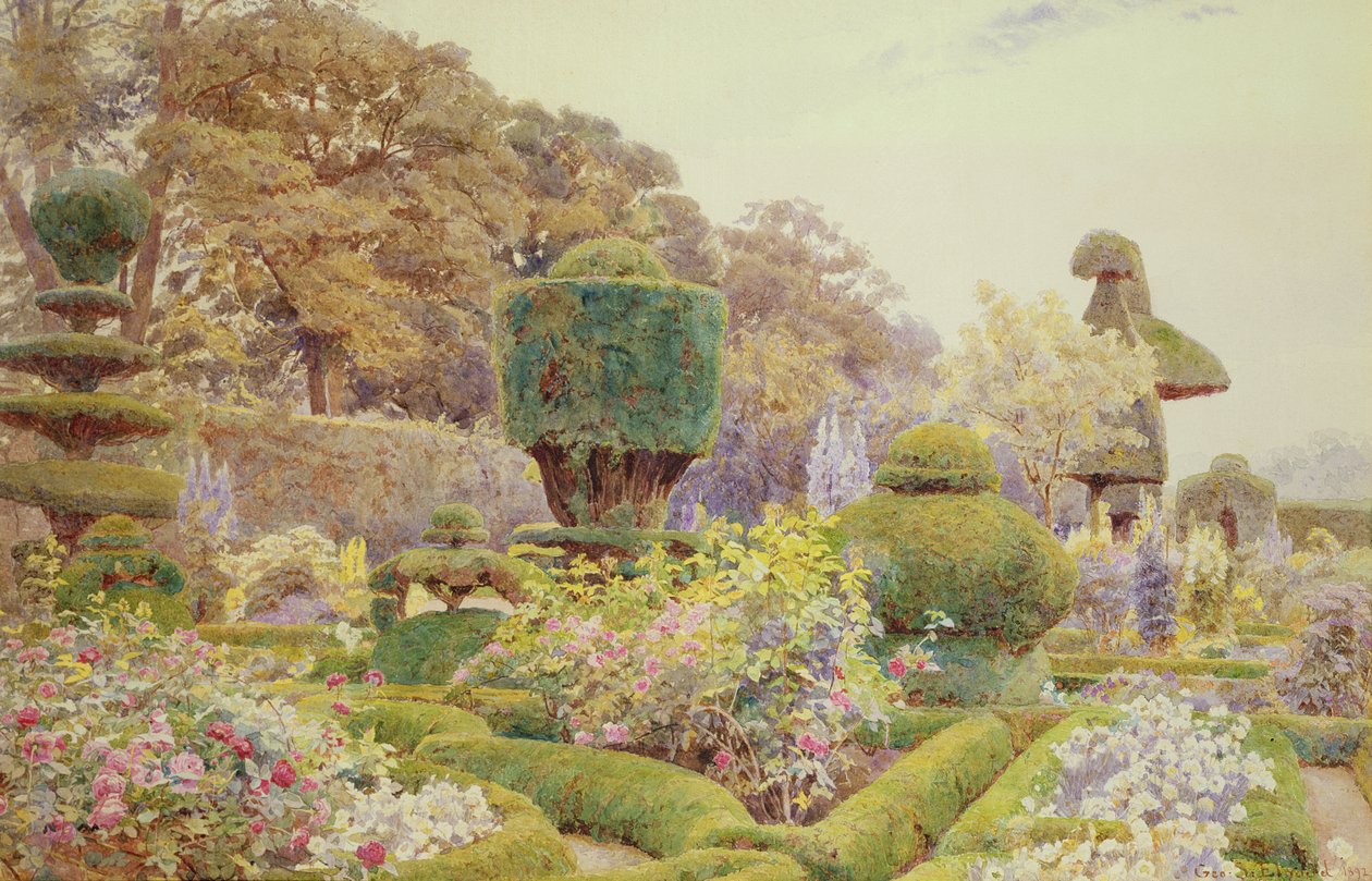 Garden Scene by George Samuel Elgood