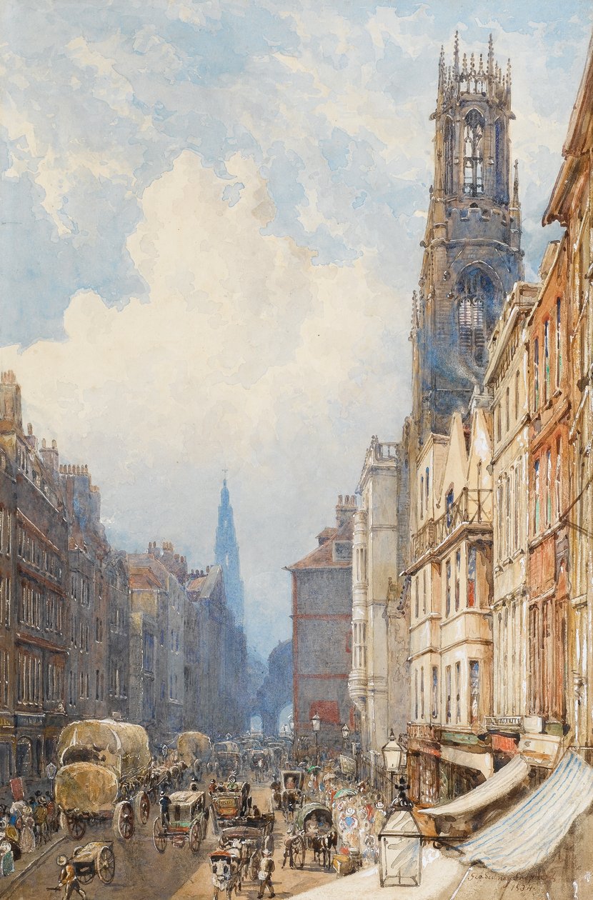 Fleet Street, London, 1834 by George Shepherd